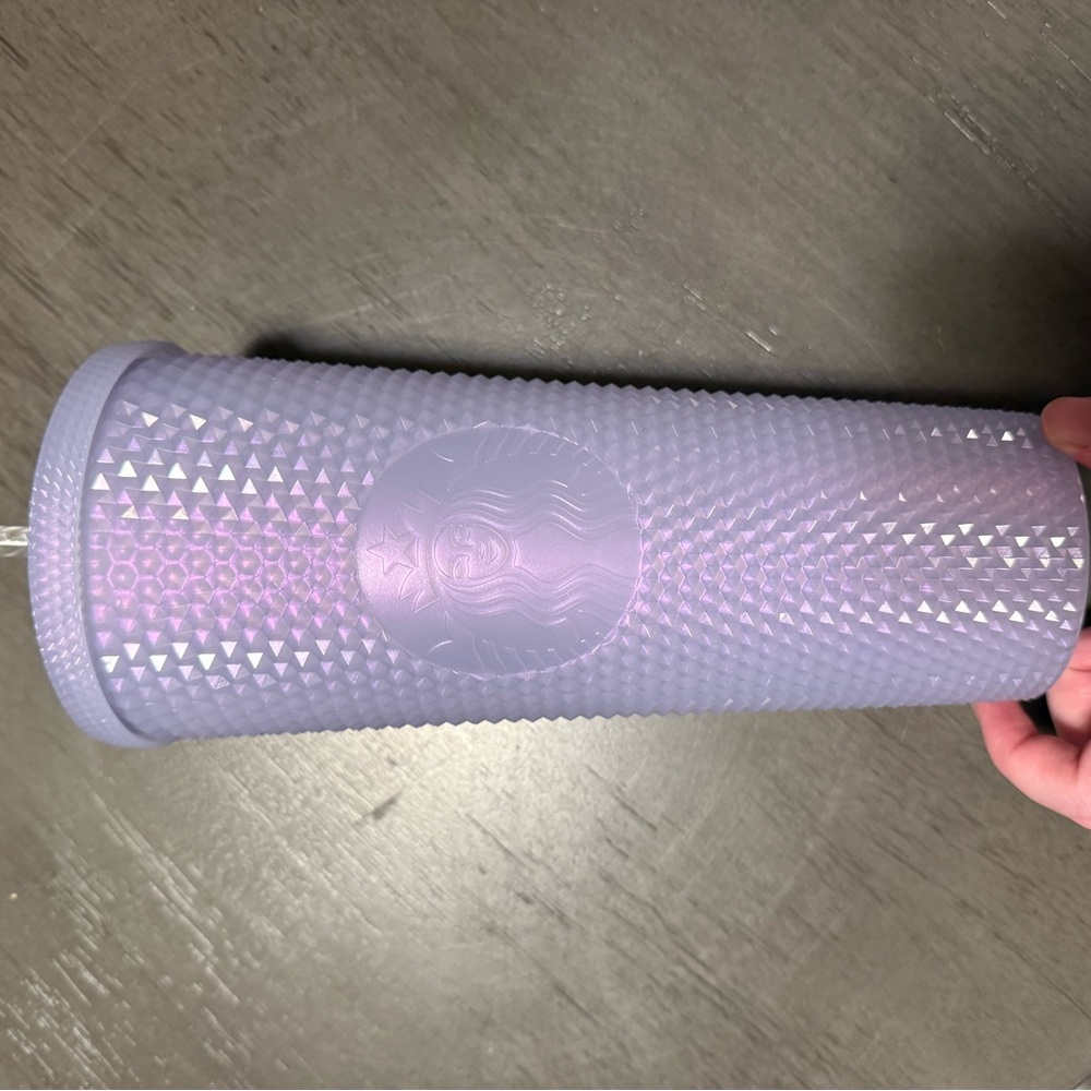 Starbucks 2021 Holiday Icy Lilac Studded Bling Tumbler